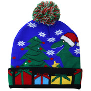 Festive LED Knit Hat with Pom-Pom Flexora €14.99