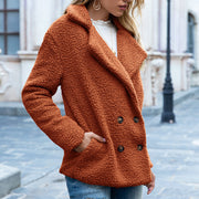 Chic Caramel Fluffy Coat with Hood for Fashionable Comfort