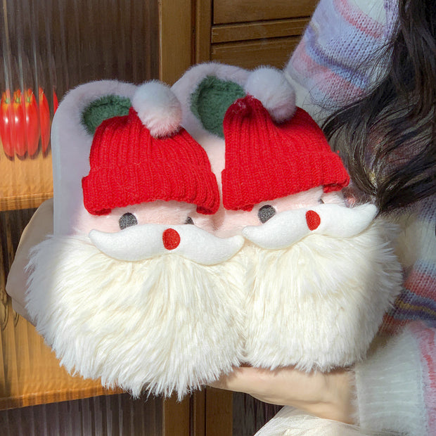 Cozy Santa Claus Christmas Slippers – Non-Slip, Warm & Festive"