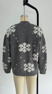 Christmas Snowflake Print Women’s Sweater Flexora €26.99