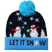 Festive LED Knit Hat with Pom-Pom Flexora €14.99