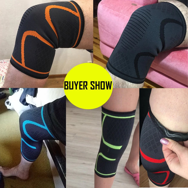 Elastic Sports Compression Knee Brace for Running and Basketball