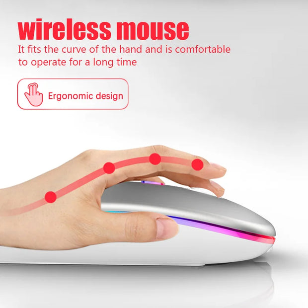 Wireless Bluetooth Mouse For Laptop PC Rechargeable Umar Khan €23.99