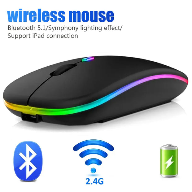 Wireless Bluetooth Mouse For Laptop PC Rechargeable Umar Khan €23.99