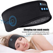 Black Bluetooth Headband Earphones for Sleep & Sports