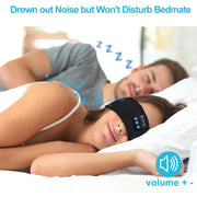 Black Bluetooth Headband Earphons for Sleep & Sports