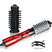 2-in-1 Rotating Hot Air Brush | Hair Straightener & Curler