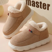 Khaki Cozy Plush Fur Boots for Women