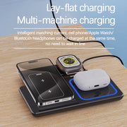 Fast Wireless Charger Stand 3 in 1 Foldable Charging Station