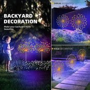 Colorful Solar Firework Light for Vibrant Garden Lighting