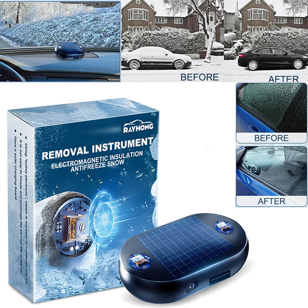 "Electromagnetic Car Snow Remover for Ice & Windshield Defrosting"






