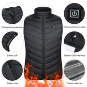 Men Women Electric Heating Vest