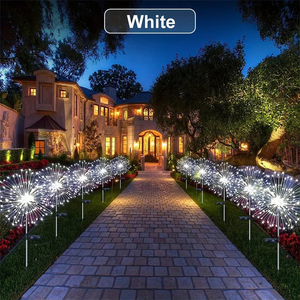 White Solar Firework Light for Bright and Clean Illumination