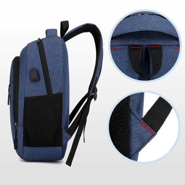 Large Capacity Men’s Backpack – Stylish and Functional for Travel and Study