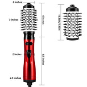 2-in-1 Rotating Hot Air Brush | Hair Straightener & Curler