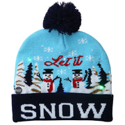 Festive LED Knit Hat with Pom-Pom Flexora €14.99