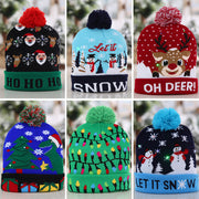 Festive LED Knit Hat with Pom-Pom Flexora €14.99